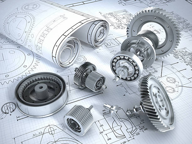 Design & Engineering Studies — technical drawings and mechanical components