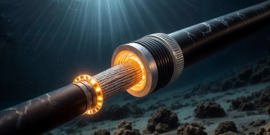 Subsea cables & interconnectors — HVDC cable cross-section underwater